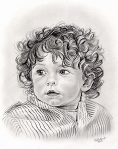 portrait "Jérémy" au crayon