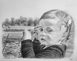 portrait crayon d'Adele