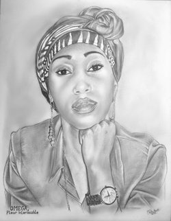 portrait crayon d'Adele